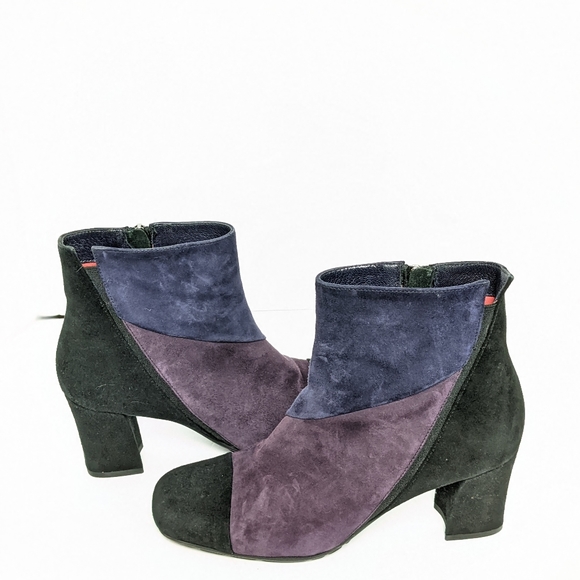 Paolo Linea suede 3 tone ankle boots - Picture 16 of 16